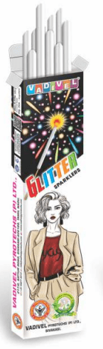 7 Cm Glittering Sparklers – Vadivel Fireworks | 100 Pcs/Box | Umayal Crackers