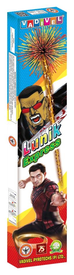 Lunik Express – 10 Pcs/Box | High-Action Ground Spinner Crackers By Umayal Crackers