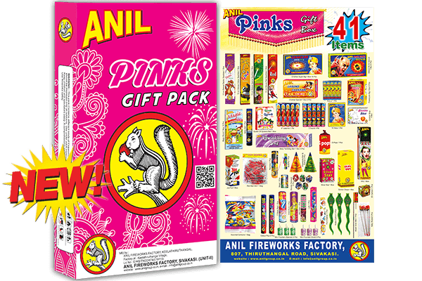 Pinks Gift Box – 41 Eco-Friendly Fireworks | Anil Fireworks, Sivakasi thumbnail