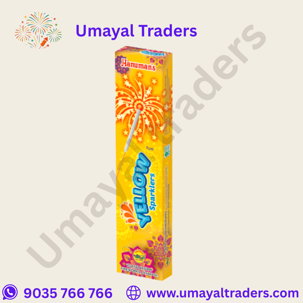 Hanuman 7cm yellow sparklers thumbnail