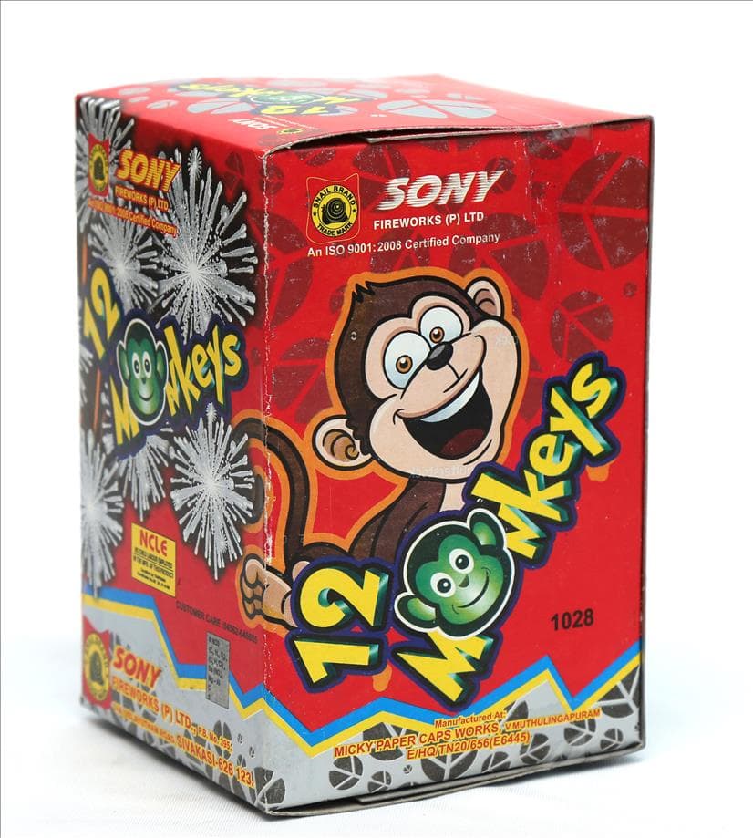 12 Monkeys – 12 Shot Repeating Shooter | Sony Fireworks | Umayal Crackers