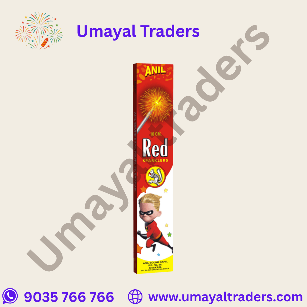 Anil 10 CM DELUXE RED SPARKLERS thumbnail