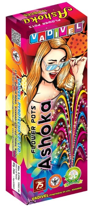 Flower Pots Ashoka – 10 Pcs Box | Vadivel Fireworks | Umayal Crackers