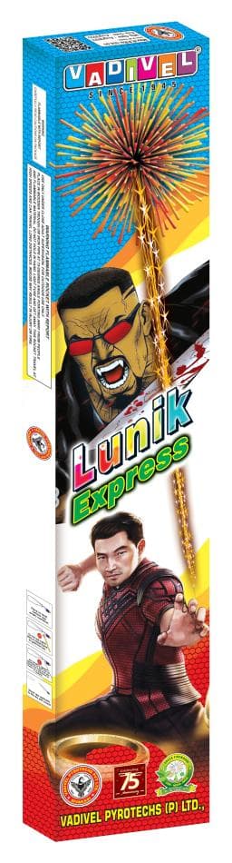 Lunik Express – 10 Pcs/Box | High-Action Ground Spinner Crackers By Umayal Crackers thumbnail