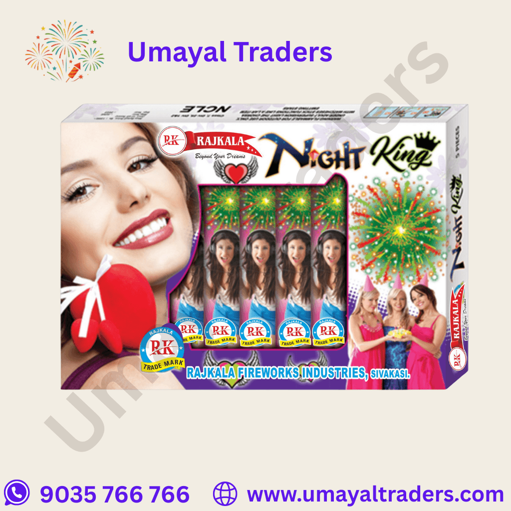 Raj kala Night King Flash Red Green Glittering