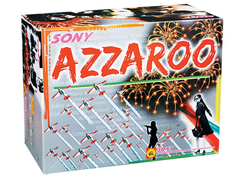 Azzaroo (40 Shot) – Silver Laser Sky Symphony | Sony Fireworks | Umayal Crackers